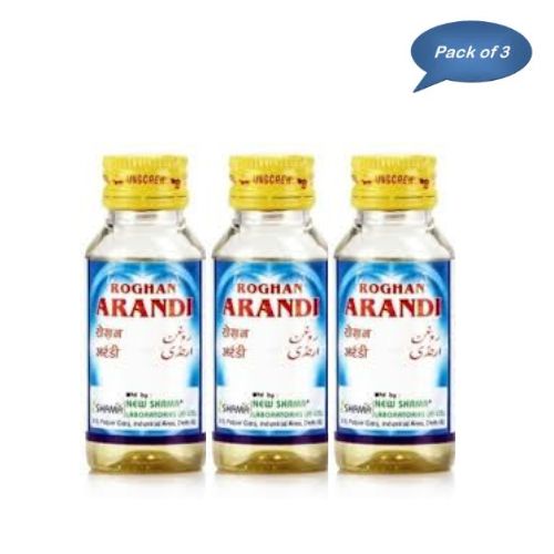 New Shama Rogan Arandi Oil 60 Ml (Pack of 3)
