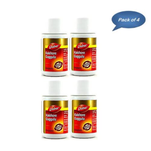 Dabur Kaishore Guggulu 60 Tablets(Pack of 4)