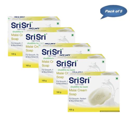 Sri Sri Tattva Malai Cream Soap 100 Gm (Pack of 5)