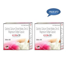 Opi Group CCM-CT Softgel 10 Capsules - Pack of 2 | Calcium + Magnesium + Vitamin D3 Advanced Bone Health Softgels