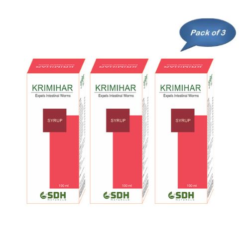 Shree Dhanwantri Herbals Krimihar Syrup 100 Ml (Pack Of 3)
