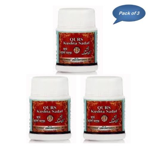 New Shama Qurs Kushta Sadaf 60 Tablets (Pack of 3)