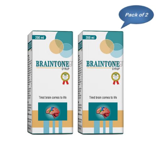 Shree Dhanwantri Herbals Braintone Syrup 200 Ml (Pack of 2)