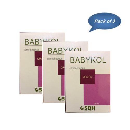 Shree Dhanwantri Herbals Babykol Drops 30 Ml (Pack of 3)