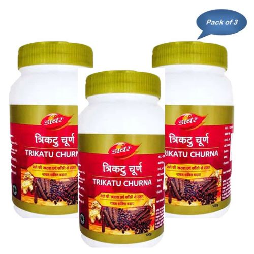 Dabur Trikatu Churna 100 Gm (Pack of 3)
