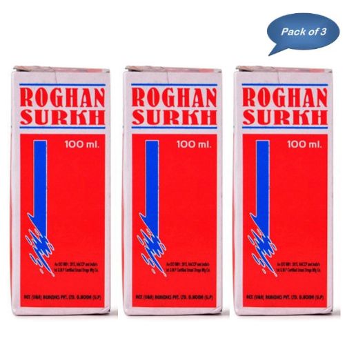 Rex Remedies Roghan Surkh Oil 50 Ml (Pack Of 3)
