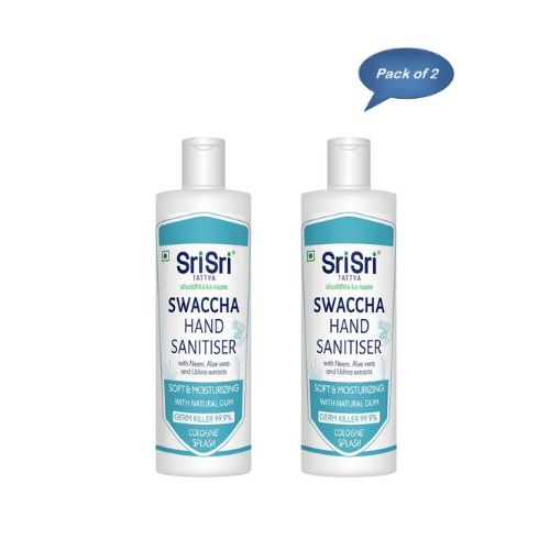 Sri Sri Tattva Swaccha Hand Sanitiser (Cologne Splash) 200 Ml (Pack Of 2)
