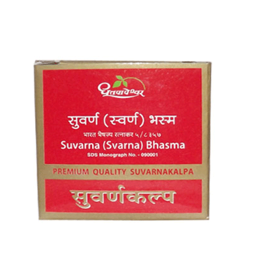 Dhootapapeshwar Suvarna (Svarna) Bhasma Premium 100 Mg