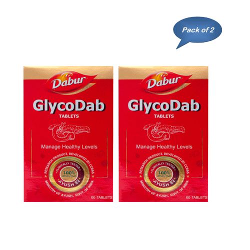 Dabur Glycodab 60 Tablets (Pack Of 2)