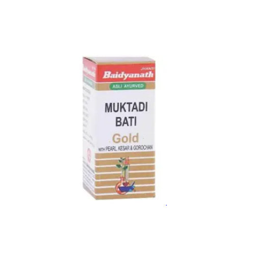 Baidyanath (Jhansi) Muktadi Bati (Gold) 10 Tablets