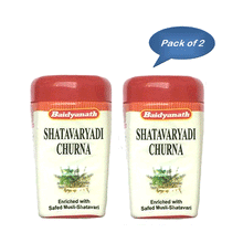 Baidyanath (Jhansi) Shatavaryadi Churna 60 Gm - Pack of 2 | Classical Ayurvedic Shatavari Lactation Promoter & Female Rasayana
