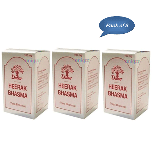 Dabur Heerak Bhasma 100 Mg (Pack Of 3)