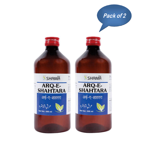 New Shama Arq-E-Shahtara 500 Ml(Pack Of 2)