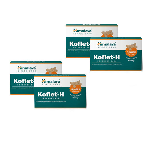 Himalaya Koflet-H Lozenges (Ginger) 6 Tablets (Pack Of 4)