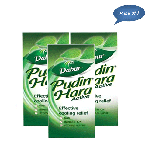 Dabur Pudin Hara Active 30 Ml (Pack Of 3)