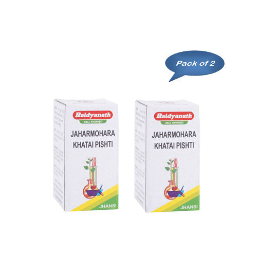 Baidyanath (Jhansi) Jaharmohara Khatai Pishti 10 Gm (Pack Of 2)