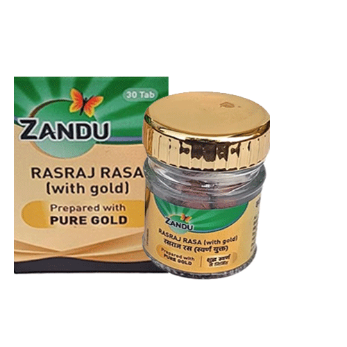 Zandu Rasraj Rasa (With Gold) 30 Tablets