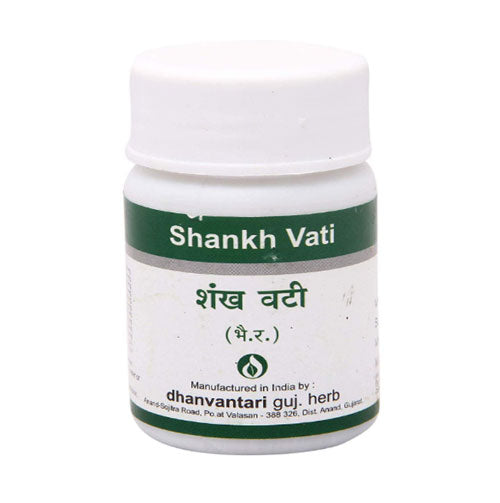 Dhanvantari Guj. Herb Shankh Vati 60 Tablets (Pack of 2)