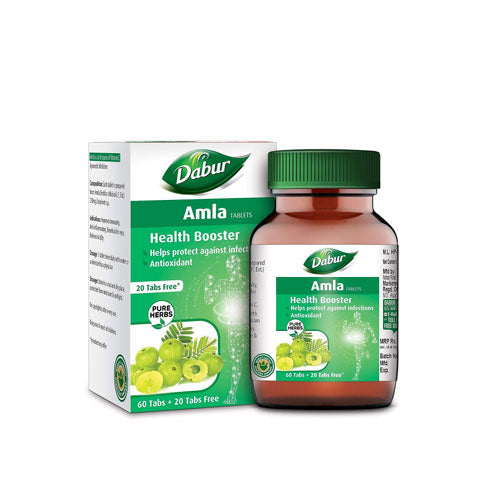 Dabur Amla 60 Tablets Free With 20 Tablets