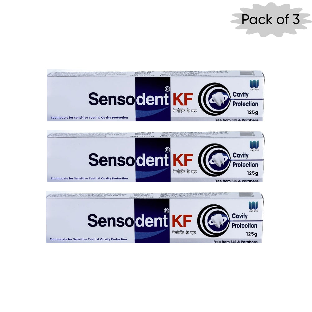 Warren Sensodent Kf Toothpaste 125 Gm(Pack of 3)