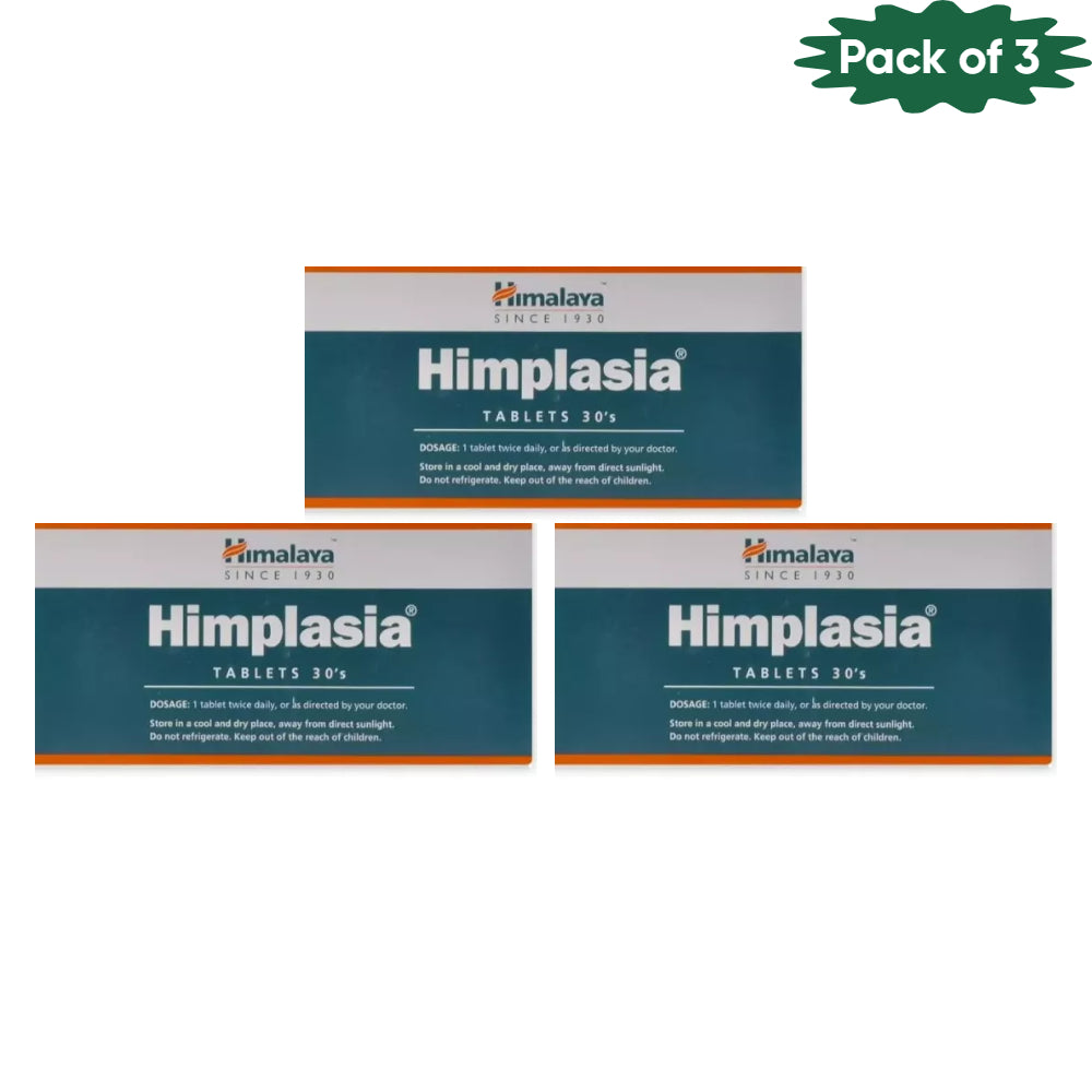 Himalaya Himplasia 30 Tablets(Pack of 3)