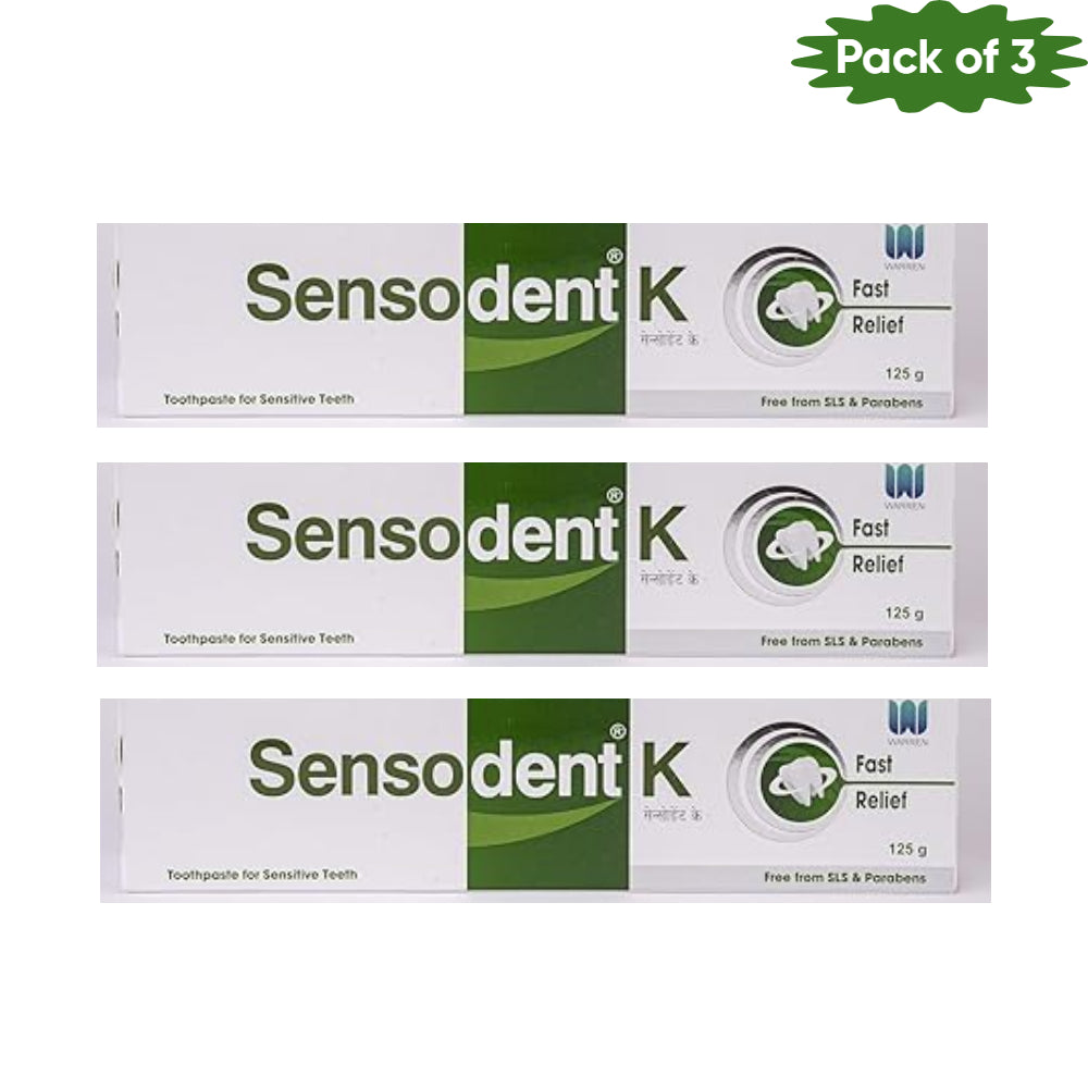 Warren Sensodent K Toothpaste 125 Gm(Pack of 3)