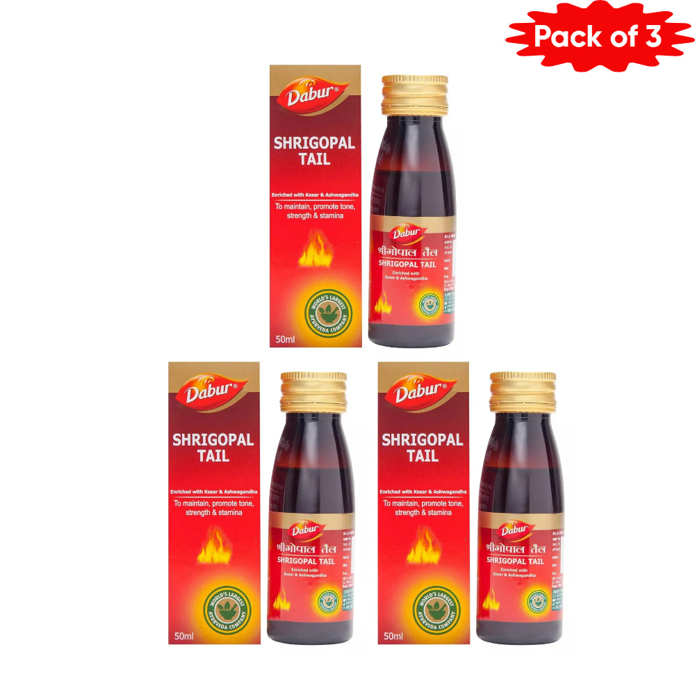 Dabur Shrigopal Tail 50 Ml(Pack of 3)