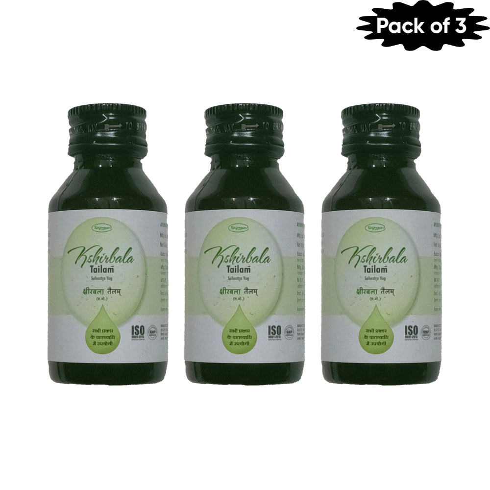 Nagarjun (Gujarat) Kshirbala Tailam 50 Ml(Pack of 3)
