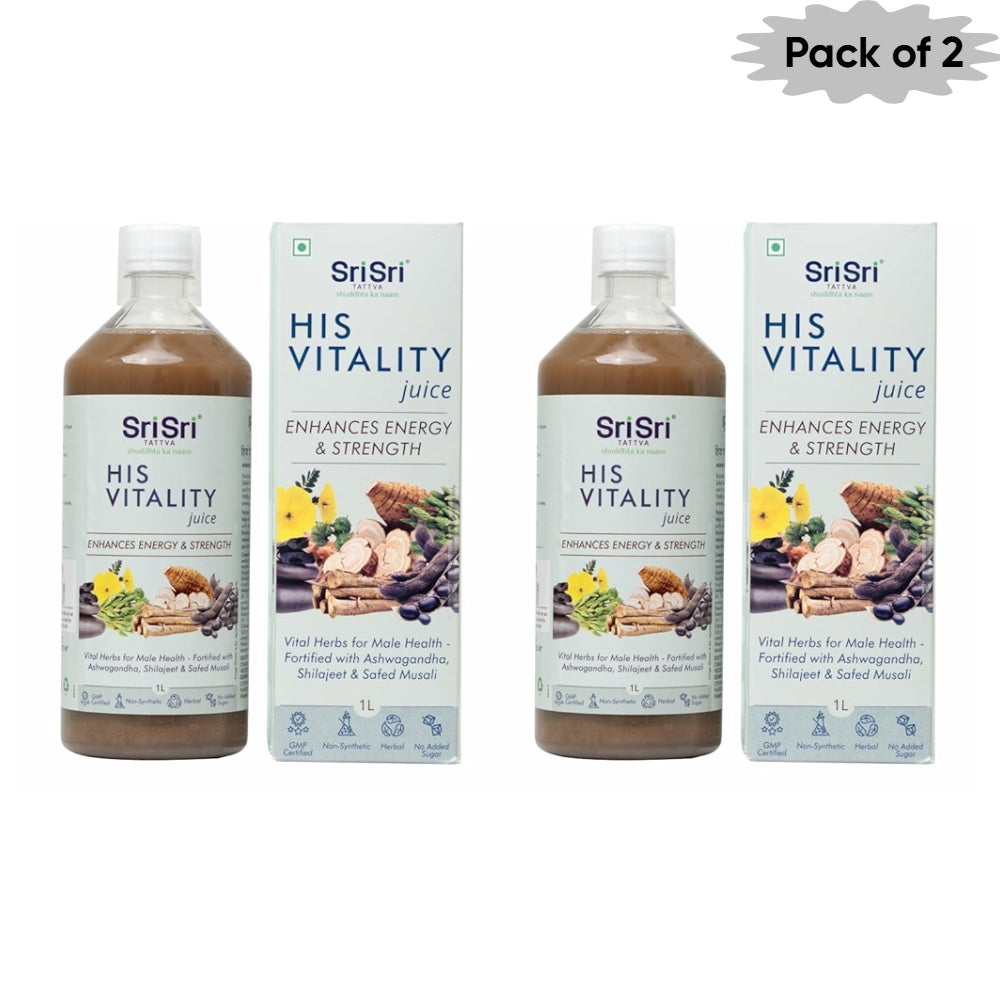 Sri Sri Tattva His Vitality Juice 1 Ltr(Pack of 2)
