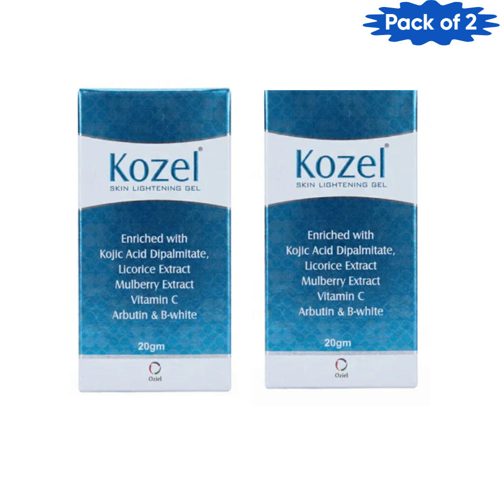 Oziel Kozel Skin Brightening Gel 20 Gm(Pack of 2)