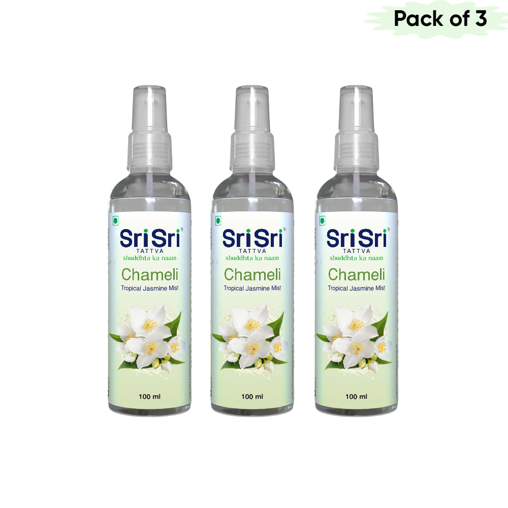 Sri Sri Tattva Chameli Tropical Jasmine Mist 100 Ml(Pack of 3)