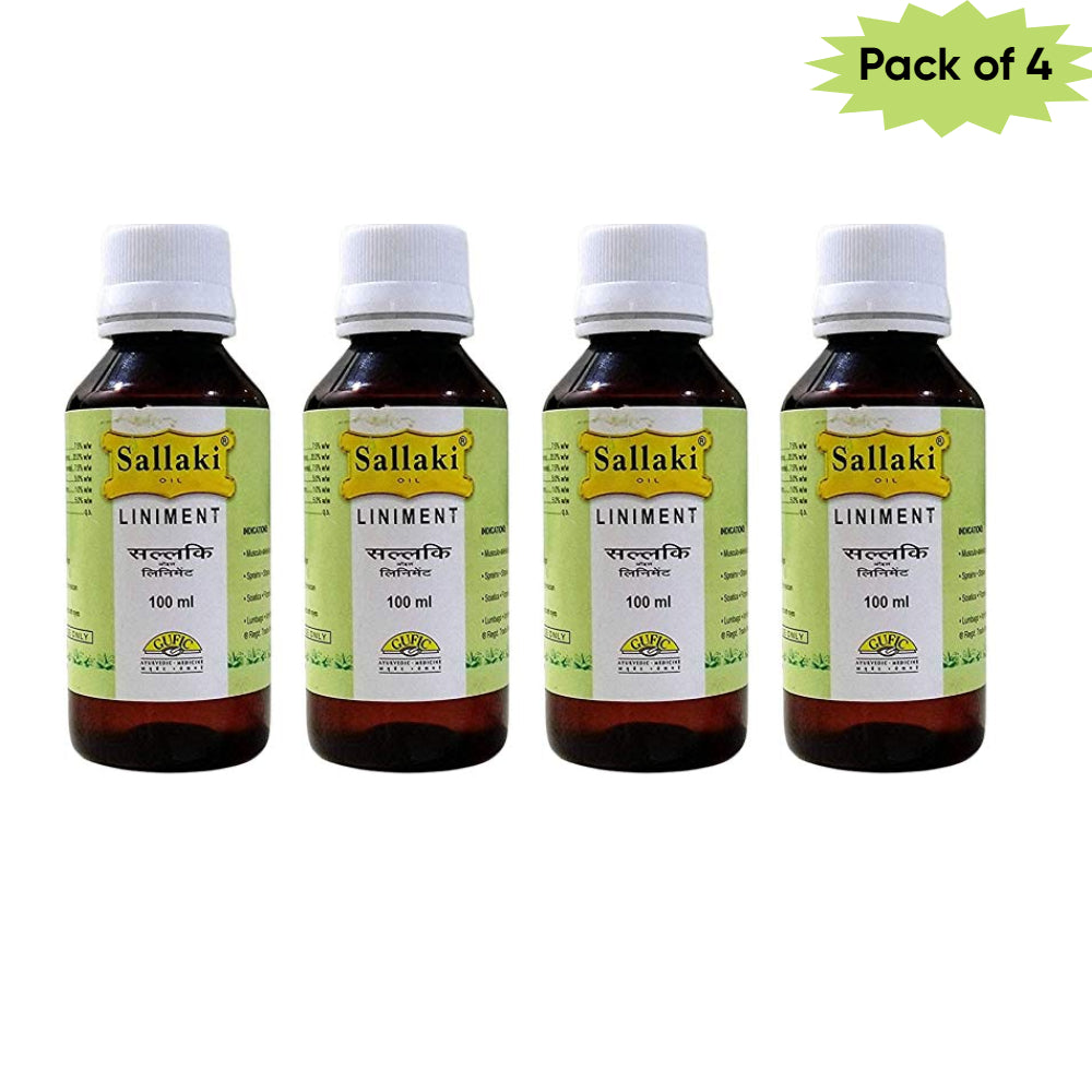 Gufic Biosciences Ltd Sallaki Oil Liniment 100 Ml(Pack of 4)