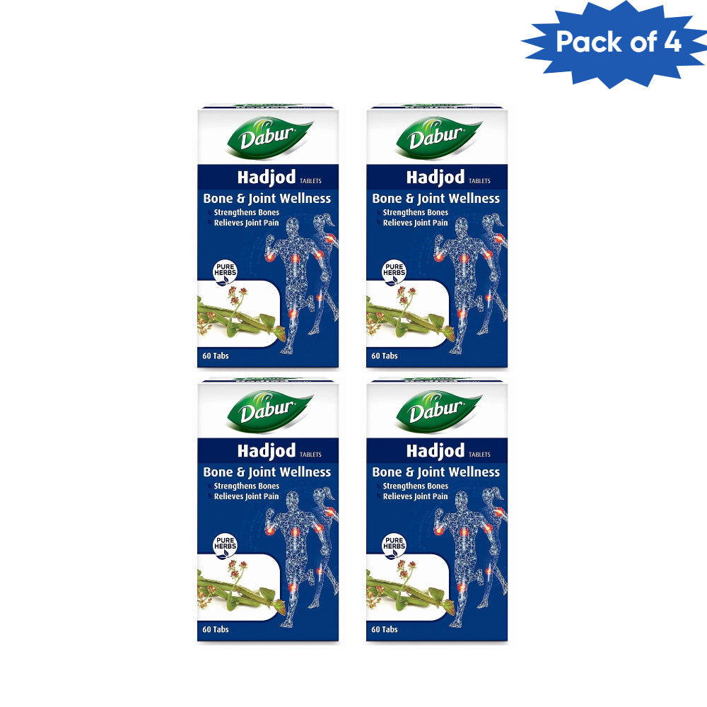 Dabur Hadjod 60 Tablets(Pack of 4)