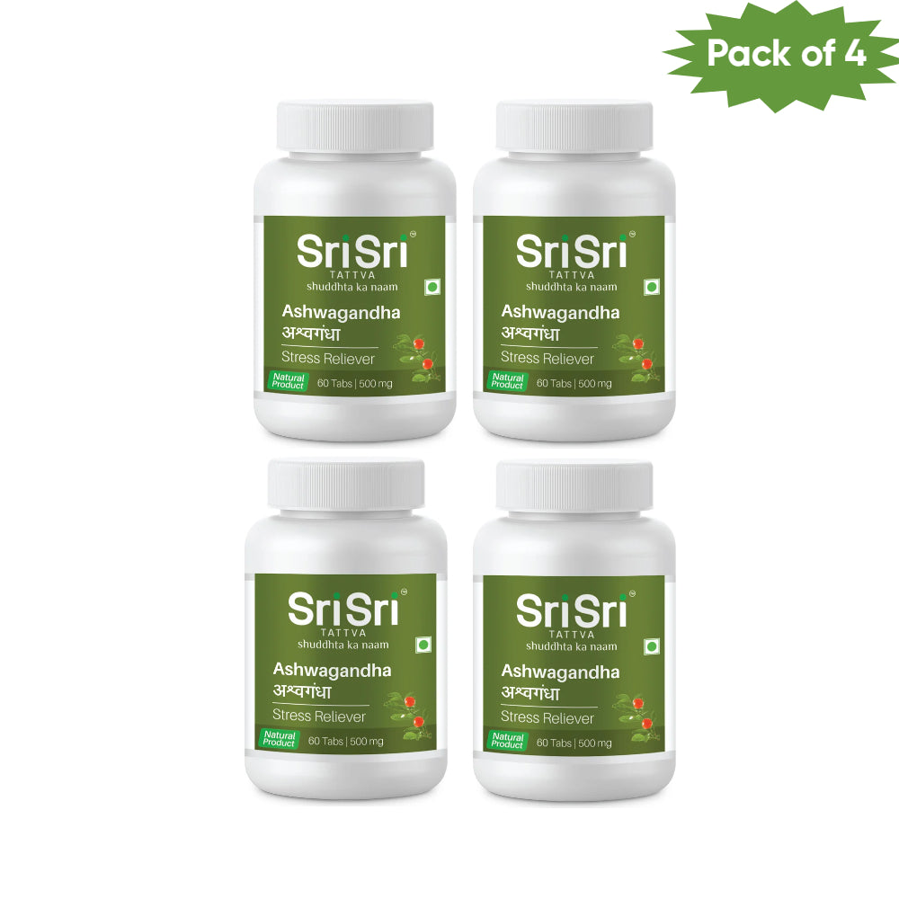 Sri Sri Tattva Ashwagandha 60 Tablets(Pack of 4)