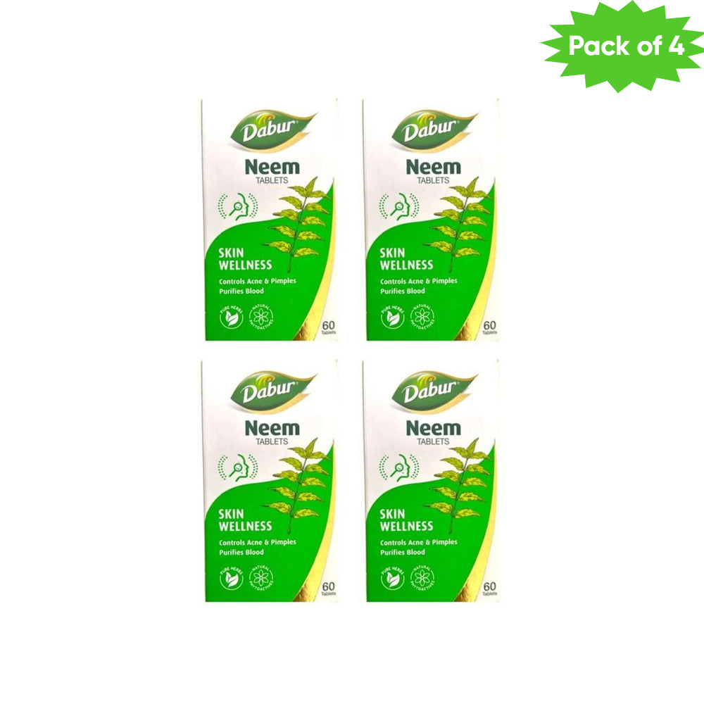 Dabur Neem 60 Tablets(Pack of 4)