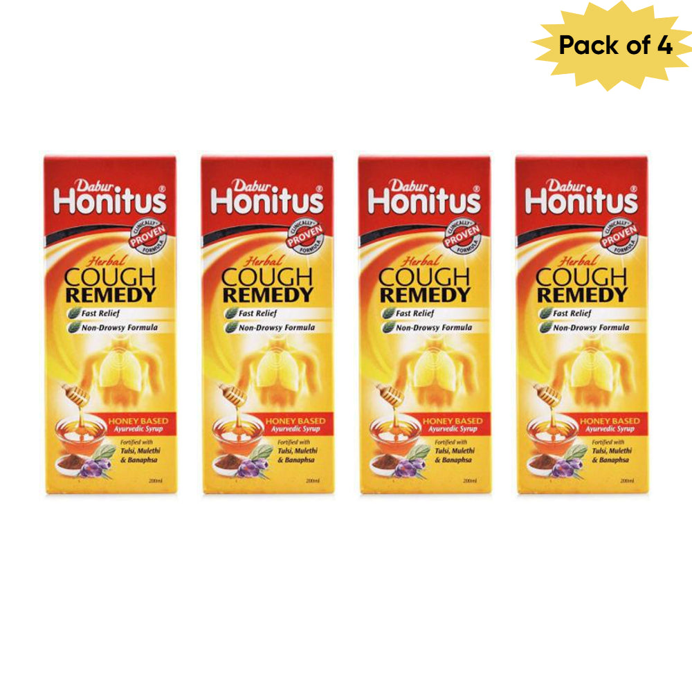 Dabur Honitus Cough Syrup 200 Ml(Pack of 4)