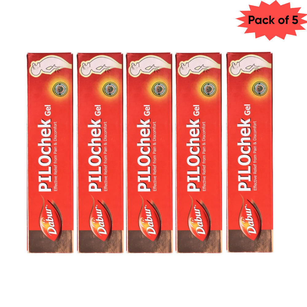 Dabur Pilochek Gel 30 Gm(Pack of 5)