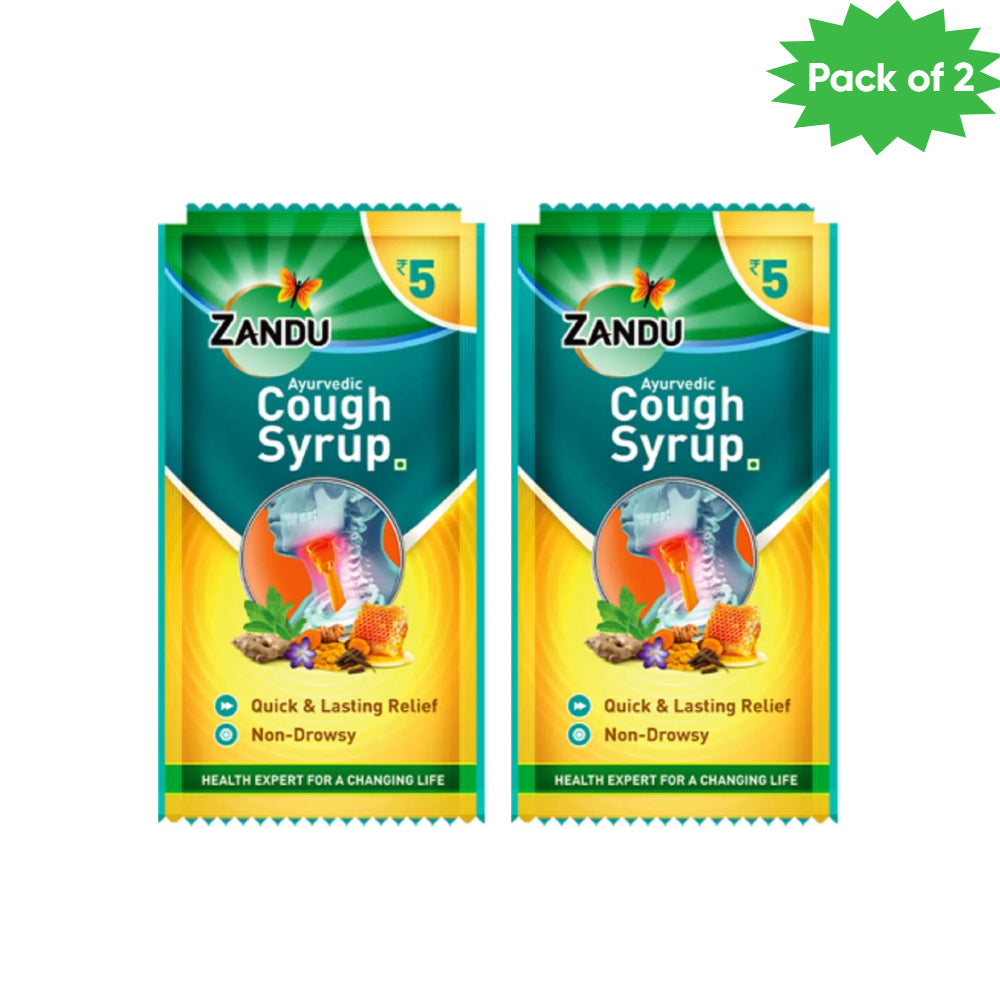 UG-6223(Zandu Cough Syrup(8Ml Sachets) 36 Pouches(Pack of 2)