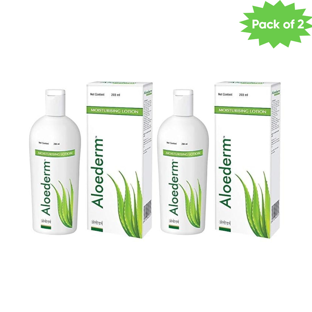Dabur Aloederm Mosturising Lotion 200 Ml(Pack of 2)