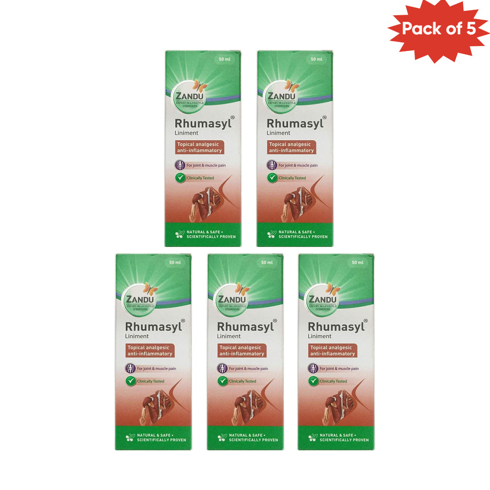 Zandu Rhumasyl Liniment 100 Ml(Pack of 5)