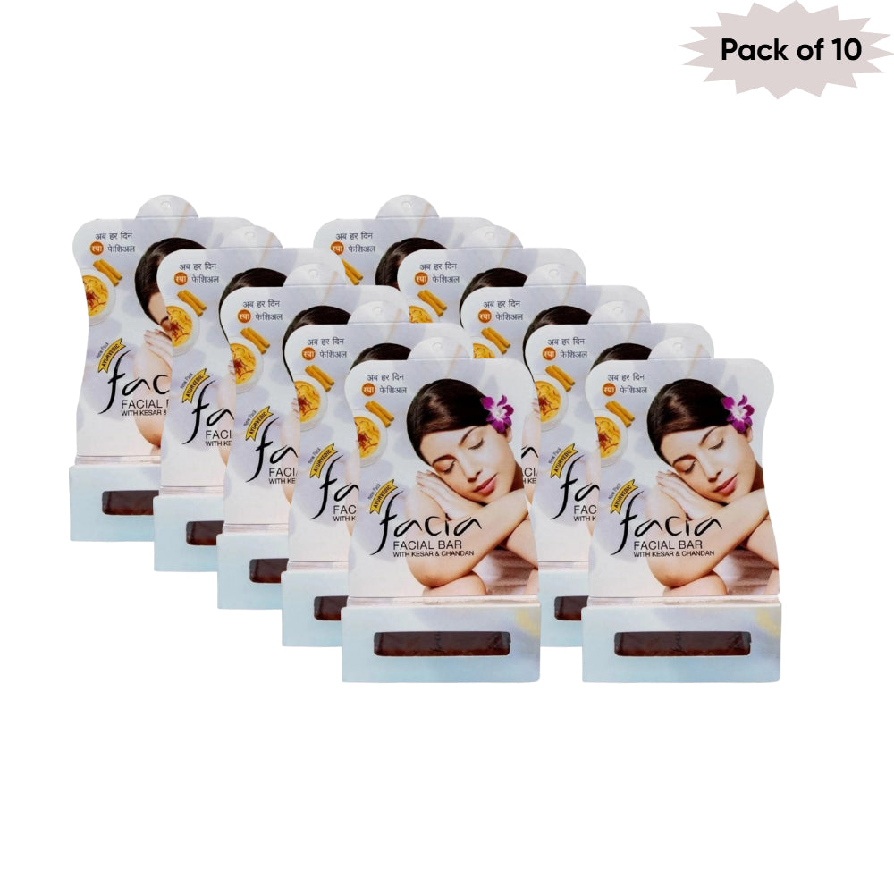 Ratan Ayurvedic Facia Facial Bar 25 Gm(Pack of 10)