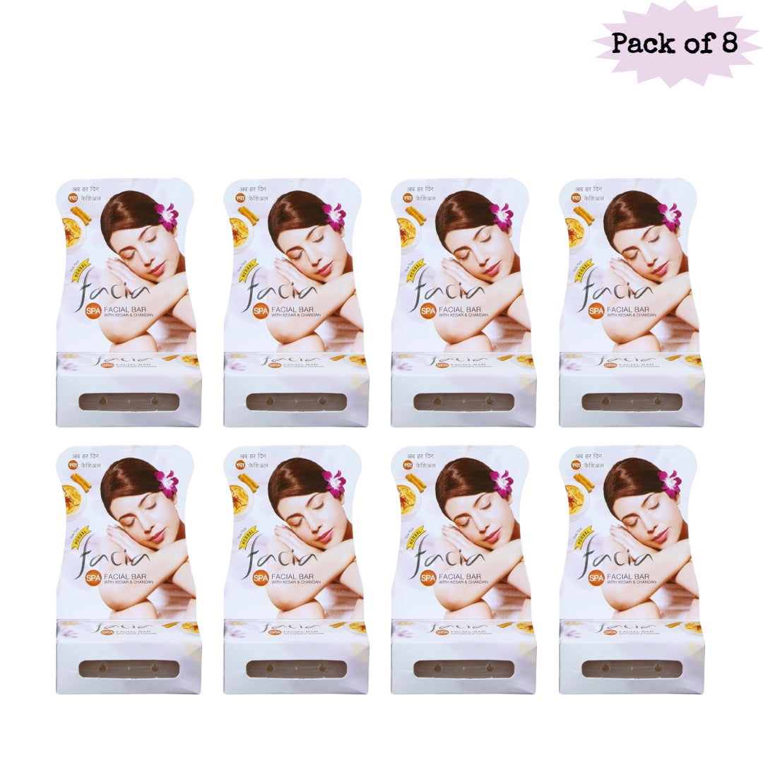 Ratan Ayurvedic Facia Facial Bar 25 Gm(Pack of 8)