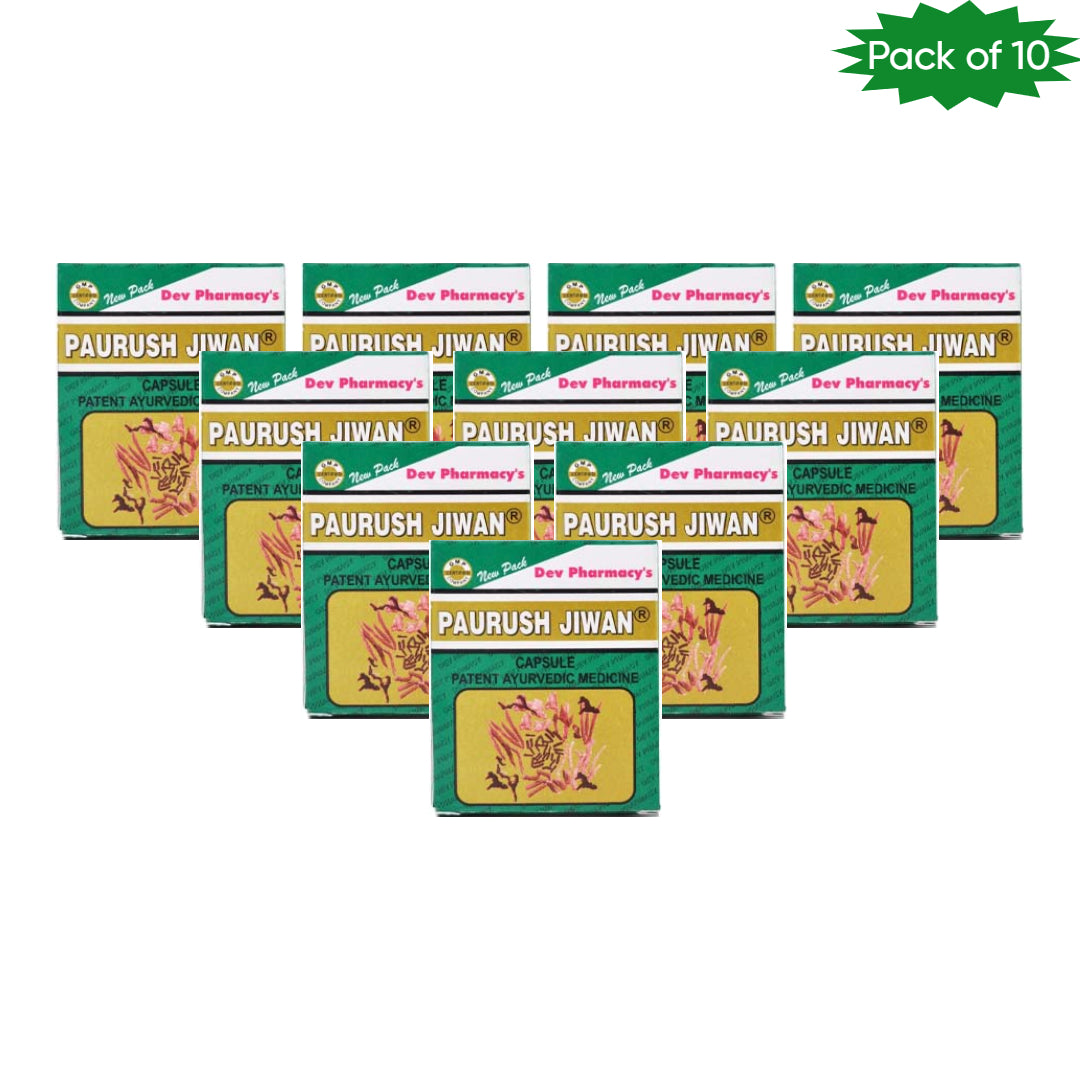 Dev Pharmacy Paurush Jiwan 60 Capsules(Pack of 10)