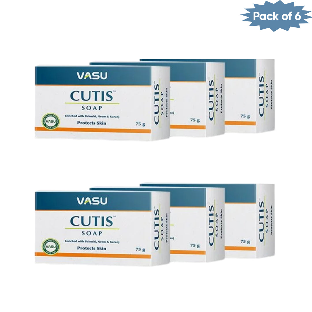 Vasu Cutis Soap 75 Gm(Pack of 6)