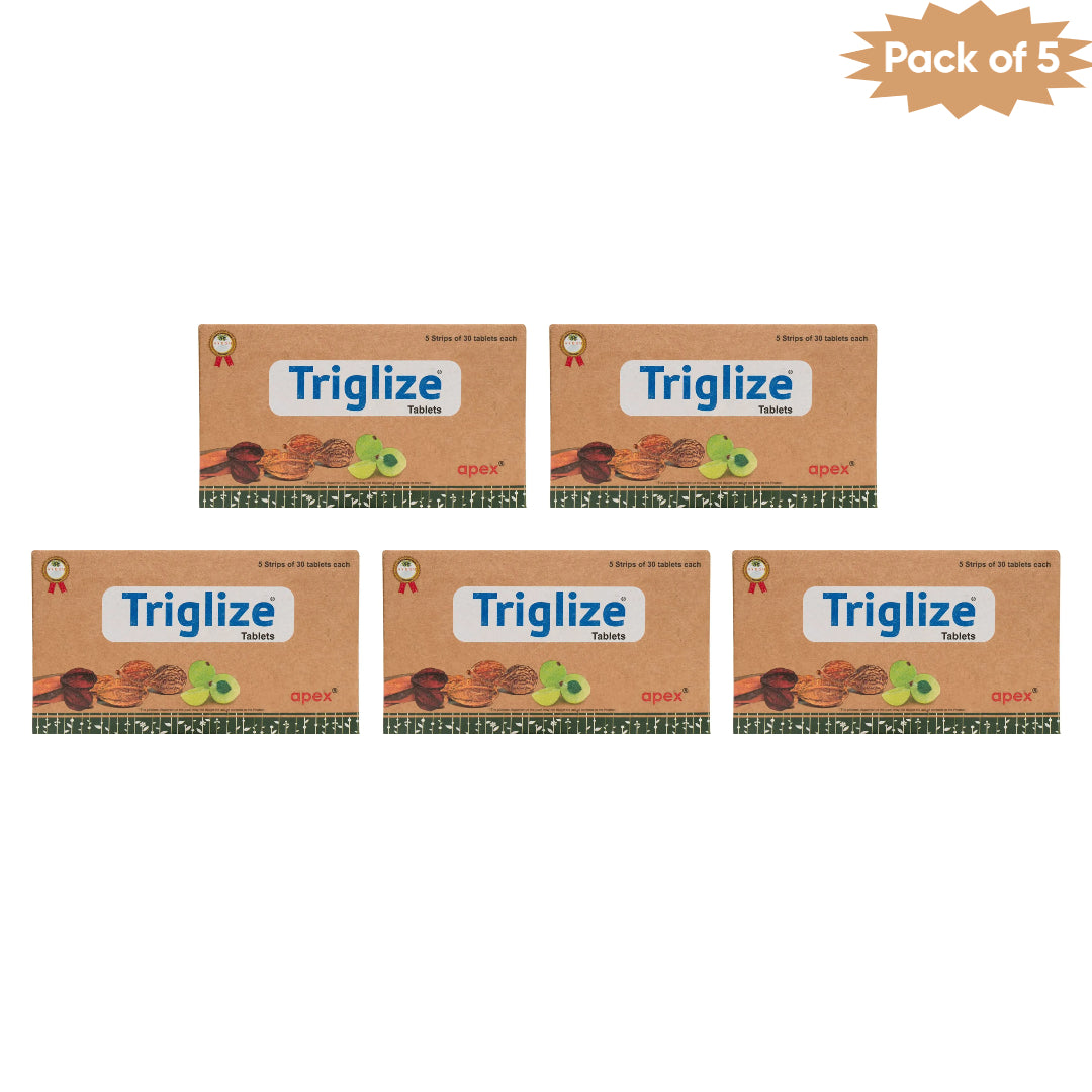 Apex Laboratories Triglize 30 Tablets(Pack of 5)