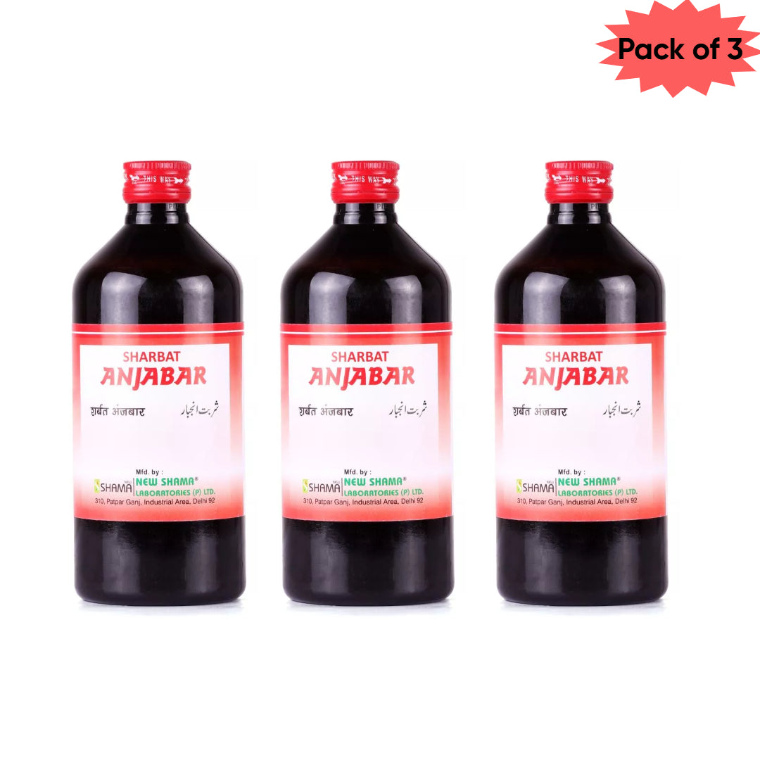 New Shama Sharbat Anjabar 200 M(Pack of 3)