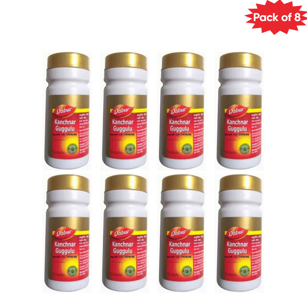 Dabur Kanchnar Guggulu 80 Tablets(Pack of 8)