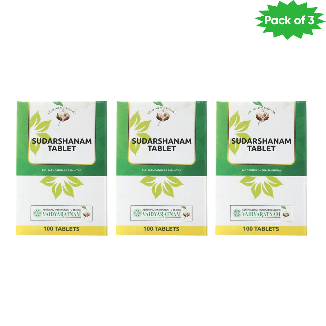 Vaidyaratnam Sudarshanam Tablet 10 Tablets(Pack of 3)