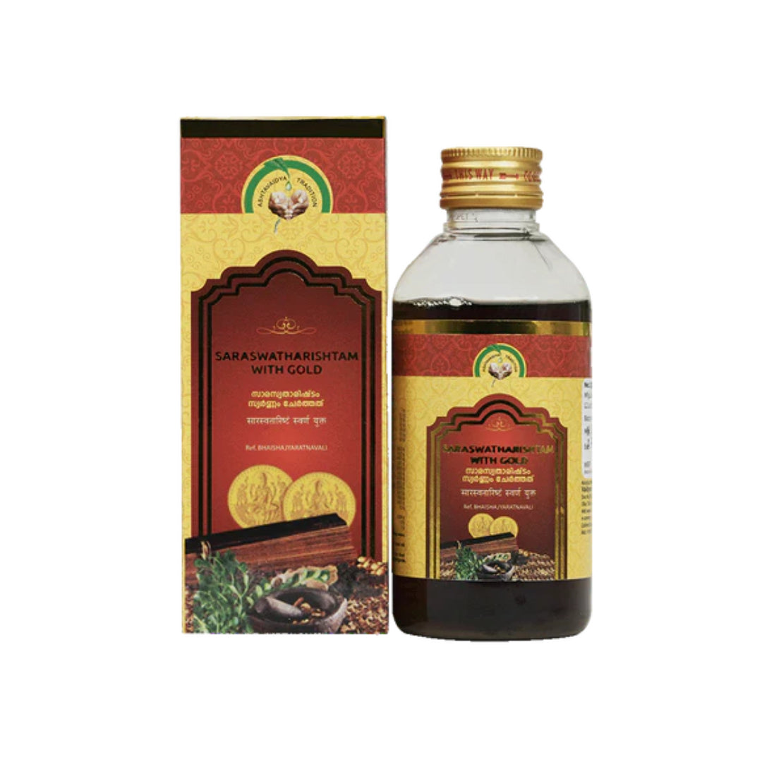 Vaidyaratnam Saraswatharishtam With Gold 450 Ml