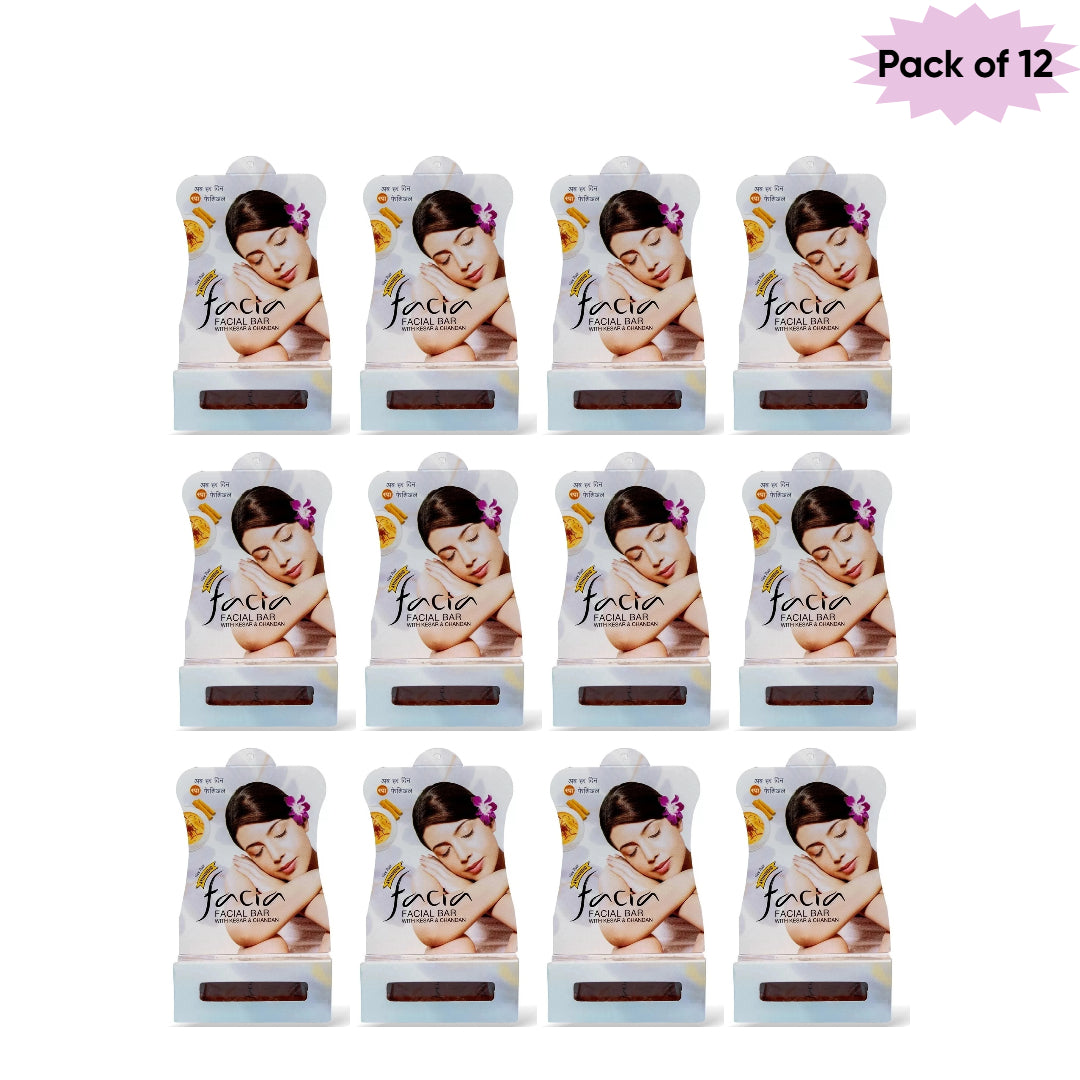 Ratan Ayurvedic Facia Facial Bar 25 Gm(Pack of 12)